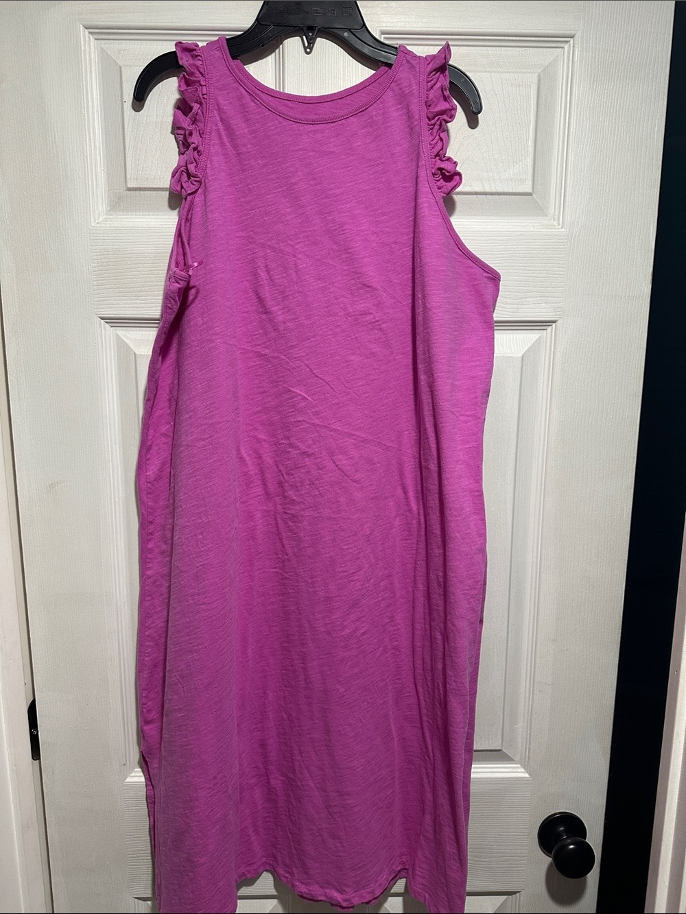 Time and Tru Pink Ruffle Tank Dress size L
